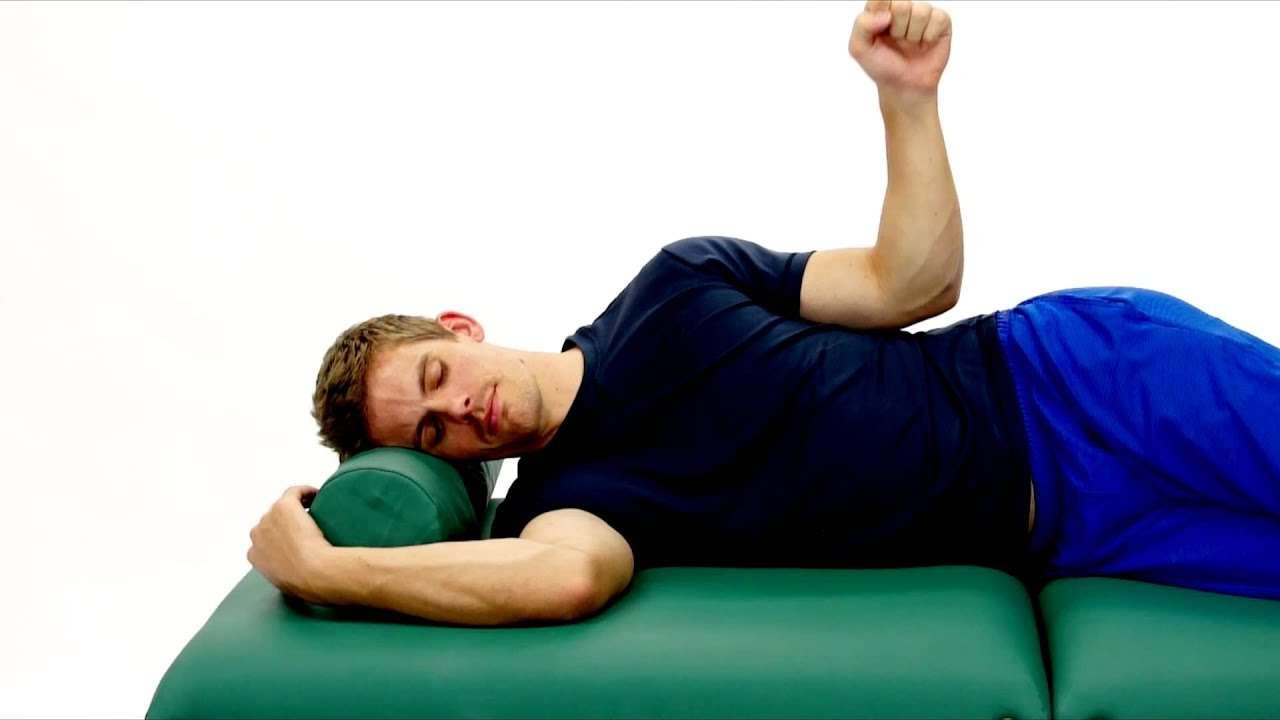 Dumbbell Lying External Rotation