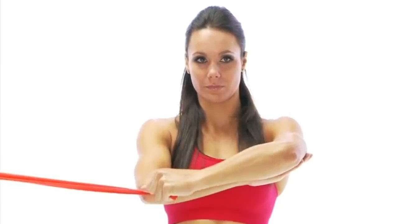 Standing Band External Rotation