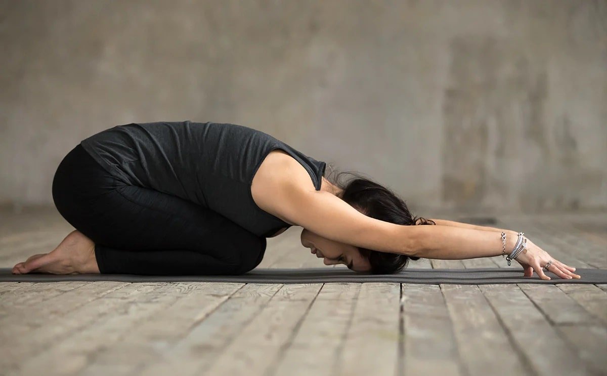 Child's Pose - Yoga poses for stress relief - bestknock.com