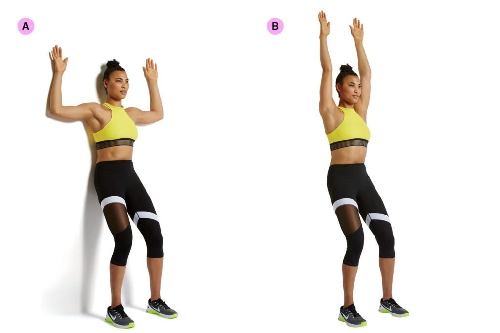 Wall Slides - Knee Bursitis Exercises - bestknock.com