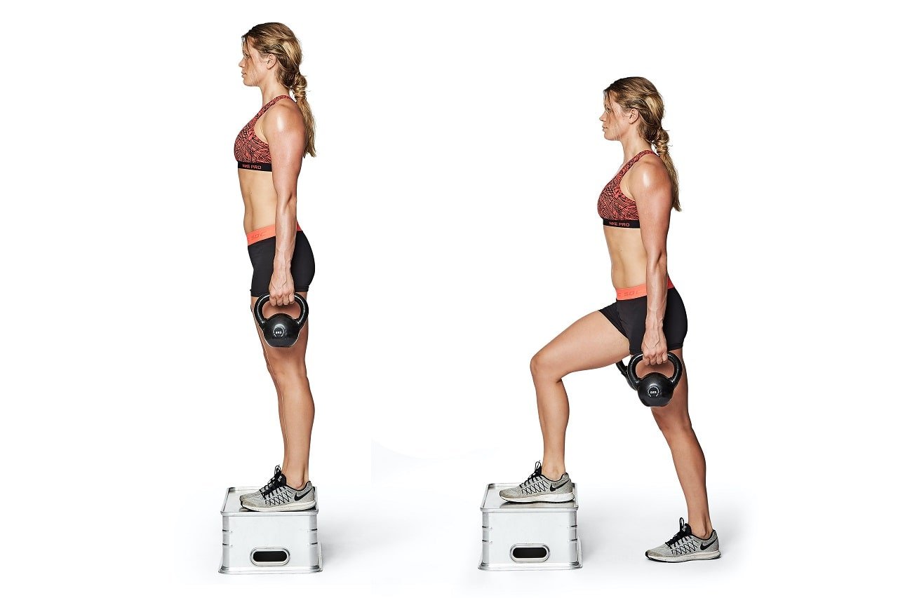 Step-Ups - Leg Workouts with Dumbbells - bestknock.com