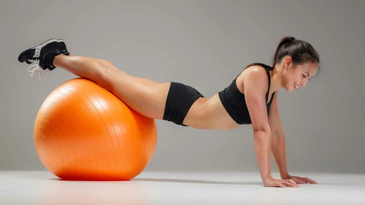Yoga Ball Plank - Blair Winters Yoga Ball - bestknock.com